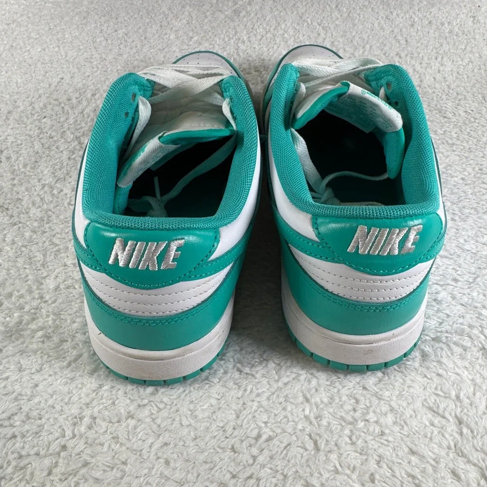 Nike Dunk Low Shoes Mens Size 9 Green White Clear Jade Sneakers Shoes Clean